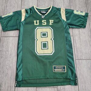 Colosseum Athletics USF Bulls Youth Football Jersey Green Size Small 8-10